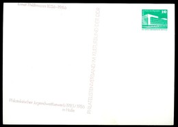 DDR PP18 C2/009a Privat-Postkarte FARBAUSFALL WEINROT + ZUDRUCK VERSCHOBEN Thälmann 1985 - Postales Privados - Nuevos