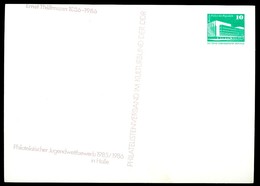 DDR PP18 C2/009a Privat-Postkarte FARBAUSFALL WEINROT + ZUDRUCK VERSCHOBEN Thälmann 1985 - Cartoline Private - Nuovi