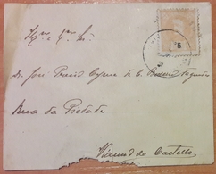 Portugal - COVER - Stamp: 5 Reis D. Carlos I - Brieven En Documenten