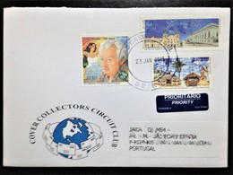 Brazil, Circulated Cover To Portugal, "Famous People", "Writers", "Jorge Amado", "Cities", "São Luis", 2013 - Cartas & Documentos