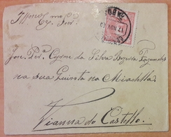 Portugal - COVER - Stamp: 25 Reis D. Carlos I (1900) - Cancel: Táboa / Tábua (destiny: Vianna Do Castello) - Covers & Documents