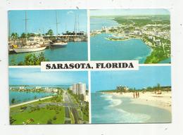 Cp,  ETATS UNIS ,  FL ,  SARASOTA ,  Voyagée ,  Multi Vues - Sarasota