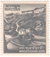 WANGDIPHODRANG Dzong 2ch Postage STAMP 1972 MINT MNH - Buddhism