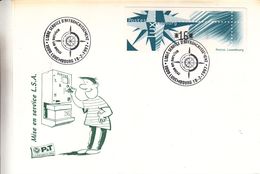 Luxembourg - Lettre De 1997 - Oblit Luxembourg - Avec Vignette D'affranchissement - Postage Labels