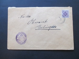 Altdeutschland Württemberg Dienstmarken Nr. 131 EF Verwendet 1919 Mit Amtsstempel - Briefe U. Dokumente