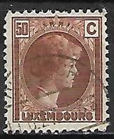 LUXEMBOURG     -    1926 .   Y&T N° 172 Oblitéré. - 1926-39 Charlotte Rechtsprofil
