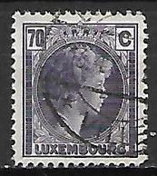 LUXEMBOURG     -    1934 .   Y&T N° 249 Oblitéré. - 1926-39 Charlotte De Profil à Droite