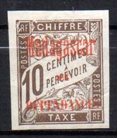 Col17  Colonie Madagascar  Taxe  N° 2 Neuf X MH  Cote : 15,00€ - Timbres-taxe