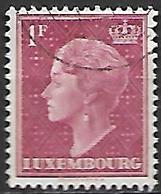 LUXEMBOURG     -    1948.   Y&T N° 418 Oblitéré - 1948-58 Charlotte De Profil à Gauche