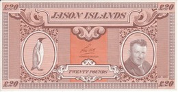 BILLETE DE JASON ISLANDS DE 20 POUNDS DEL AÑO 1979 SIN CIRCULAR - UNCIRCULATED (BANKNOTE) - Otros – Oceanía