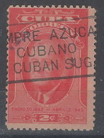 Cuba U  298 (o) Usado. 1947 - Oblitérés