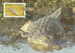 1994 - PALAU - Koror - Estuarine Crocodile - Crocodile à Double Crête WWF - Palau