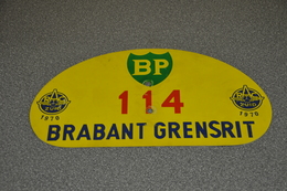 Rally Plaat-rallye Plaque Plastic: 27e Brabant-grensrit 1970 RAC-zuid BP - Placas De Rally