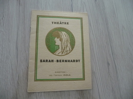 Programme Théâtre Sarah Bernhardt L'Aiglon E.Rostand 1930/1931 Photos Et Pub Dont Automobile - Programmes