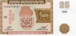 ARMENIA 25 DRAM 1993  P-34a UNC - Armenië