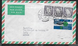 IRLANDA - STORIA POSTALE - BUSTA VIA AEREA 28.06.1965 PER L'ITALIA - Covers & Documents