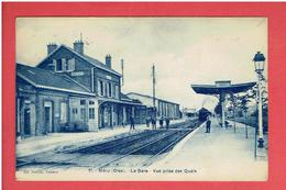 Delcampe - MERU 1912 LA GARE CARTE EN TRES BON ETAT - Meru