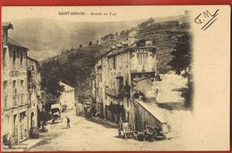 CPA 12- SAINT-SERNIN--  Aveyron -Arrivée Au Fort-   -  Voyagée 1919  -scans Recto Verso- Paypal Sans Frais - Sonstige Gemeinden
