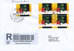 1410 Auf Einschreibe Brief Gestemeplt Mit Sonderstempel Chur - RÄTIA 2011 - Briefe U. Dokumente