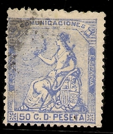 España Edifil 137 (º)  50 Céntimos Ultramar  Alegoría España 1873  NL174 - Unused Stamps