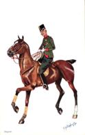 Militär, Soldat Zu Pferd, Sign. Schönpflug - Schoenpflug, Fritz
