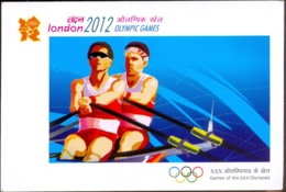 LONDON OLYMPIC GAMES-2014- ROWING - MAX CARD-UNSTAMPED- INDIA-2014 -SCARCE- MNH- MC-106 - Summer 2012: London