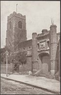 Wolsey Gate & St Peter's Church, Ipswich, Suffolk, C.1910 - Photochrom Postcard - Ipswich