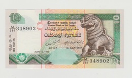 Banknote Central Bank Of Sri Lanka 10 Rupees 2006 UNC - Sri Lanka