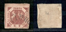 ANTICHI STATI ITALIANI - NAPOLI - 1858 - 2 Grana (7g - Carminio Violaceo) Usato (300) - Otros & Sin Clasificación