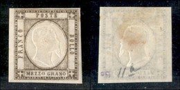 ANTICHI STATI ITALIANI - NAPOLI - 1861 - Mezzo Grano (18c - Bruno Grigiastro) - Gomma Originale (400) - Altri & Non Classificati