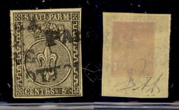 ANTICHI STATI ITALIANI - PARMA - 1852 - 5 Cent (1a - Giallo) Usato (300) - Sonstige & Ohne Zuordnung