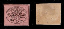 ANTICHI STATI ITALIANI - STATO PONTIFICIO - 1867 - 80 Cent (20) - Gomma Originale - Freschissimo (350) - Otros & Sin Clasificación