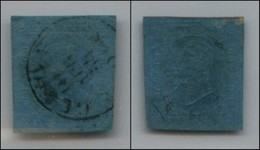 ANTICHI STATI ITALIANI - SARDEGNA - 1853 - 20 Cent (5) Usato A Genova - Diena (400) - Altri & Non Classificati