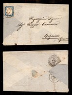 ANTICHI STATI ITALIANI - SARDEGNA - 20 Cent (15f) - Busta Da Torino A Balzaneto Del 20.2.57 - Oliva - Otros & Sin Clasificación