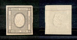 ANTICHI STATI ITALIANI - SARDEGNA - 1861 - 2 Cent (20) - Gomma Originale (500) - Andere & Zonder Classificatie