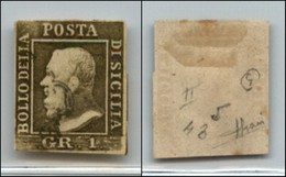 ANTICHI STATI ITALIANI - SICILIA - 1859 - 1 Grano (4c - Bruno Oliva Chiaro) Usato - Sorani (300) - Sonstige & Ohne Zuordnung