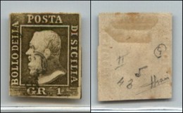 ANTICHI STATI ITALIANI - SICILIA - 1859 - 1 Grano (4c - Bruno Oliva Chiaro) Usato - Sorani (300) - Otros & Sin Clasificación