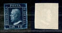ANTICHI STATI ITALIANI - SICILIA - 1859 - 10 Grana (12) - Senza Gomma - Andere & Zonder Classificatie