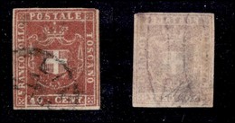 ANTICHI STATI ITALIANI - TOSCANA - 1860 - 40 Cent (21) Usato - Diena + Oliva (600) - Altri & Non Classificati