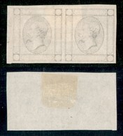 REGNO - POSTA ORDINARIA - SAGGI - 1863 - 15 Cent Litografico (V Tipo - Bolaffi 7 L Varietà) In Coppia - Stampa In Grigio - Altri & Non Classificati