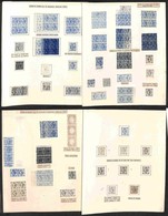 REGNO - POSTA ORDINARIA - PROVE DI MACCHINA - 1863 - 15 Cent Litografico (12) - Collezione Montata Su 4 Fogli Da Esposiz - Autres & Non Classés
