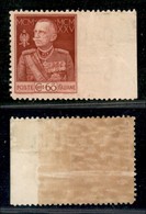 REGNO - POSTA ORDINARIA - 1925 - Giubileo - 60 Cent (189ia Varietà) Non Dentellato A Destra Con Bordo Foglio Integrale - - Altri & Non Classificati