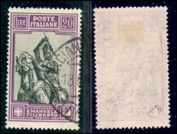 REGNO - POSTA ORDINARIA - 1928 - 20 Lire Filiberto (238) - Usato - Diena (900) - Sonstige & Ohne Zuordnung