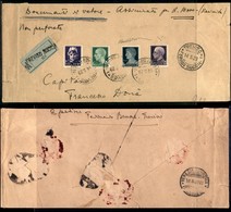 REGNO - POSTA ORDINARIA - Frammento Di Plico Da Treviso A Venezia Del 14.5.29 Affrancato Con Gli Alti Valori Della Serie - Other & Unclassified