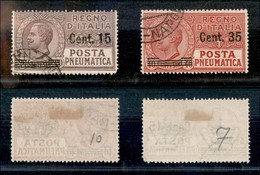 REGNO - POSTA PNEUMATICA - 1927 - Posta Pneumatica (10/11) - Serie Completa - Usata - Otros & Sin Clasificación