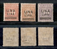 REGNO - SERVIZIO COMMISSIONI - 1925 - Servizio Commissioni (4/6) - Serie Completa - Gomma Originale (280) - Otros & Sin Clasificación