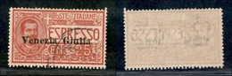 OCCUPAZIONI I GUERRA MONDIALE - VENEZIA GIULIA - 1919 - 25 Cent (1 - Espressi) Usato - Molto Bello (400) - Other & Unclassified