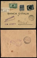 COLONIE - EGEO - EMISSIONI GENERALI - Raccomandata Aerea Espressa Con 1.25 Lire (1 Espressi) + 1.25 Lire (62) + 1 Lira ( - Altri & Non Classificati