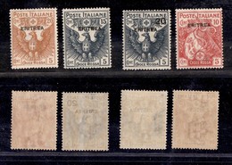 COLONIE - ERITREA - 1916 - Croce Rossa Soprastampati (41/44) - Serie Completa Di 4 Valori - Gomma Integra (350) - Other & Unclassified