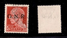 RSI - G.N.R. VERONA - 1944 - 20 Cent (473 Iad) - Punto Piccolo Dopo N - Verona (Titolare) - Non Catalogato - Cert. AG -  - Altri & Non Classificati